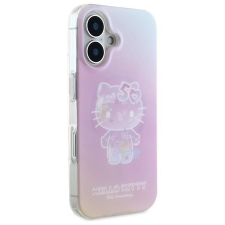 Original Case IPHONE 16 Hello Kitty Hardcase IML 50TH Anniversary MagSafe (HKHMP16SH50AP) pink