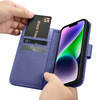 iCarer Wallet Case 2in1 iPhone 14 Plus Flip Leather Cover Anti-RFID Light Violet (WMI14220727-LP)