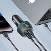 Car charger 2x USB C 70W with LED backlight Joyroom JR-CCN02 | black
