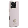 Original Case IPHONE 16 PRO Guess Hardcase Silicone Logo Strass 4G (GUHCP16LM4DGPP) light pink