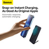 Baseus Magnetic Bracket Power Bank mit MagSafe Wireless Charging 10000mAh 20W Overseas Edition Blau (PPCX000203) + USB Type C Baseus Xiaobai Series 60W 0.5m