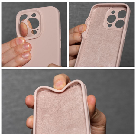 Futerał SILICONE 2mm do IPHONE 15 Pro pudrowy róż