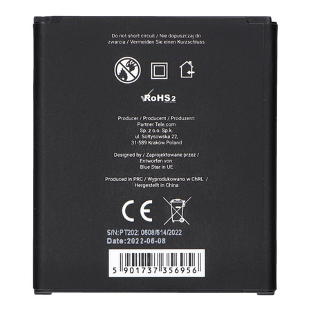 Bateria SAMSUNG J1 (J100) 2000 mAh blue star