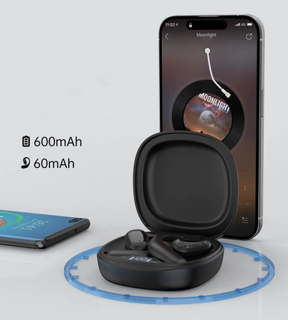 Choetech OWS wireless TWS Bluetooth 5.3 headphones - black