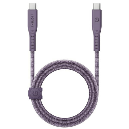 ENERGEA kabel Flow USB-C - USB-C1.5m fioletowy/purple 240W 5A PD Fast Charge