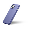 iCarer Case Leather pokrowiec etui z naturalnej skóry do iPhone 14 jasnofioletowy (WMI14220705-LP) (kompatybilne z MagSafe)