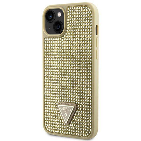 Guess GUHCP14SHDGTPD iPhone 14 6.1" gold/gold hardcase Rhinestone Triangle