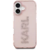 Karl Lagerfeld IML Strass Logo iPhone 16 Hülle - Rosa