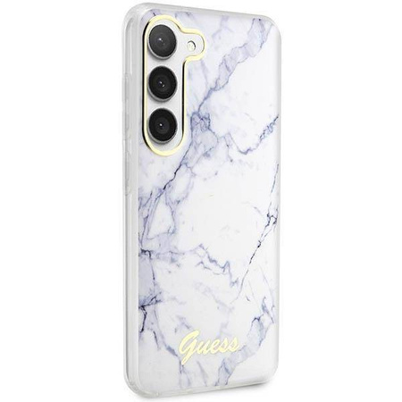 Guess GUHCS23MPCUMAH S23+ S916 weiß/weißes Hardcase Marble