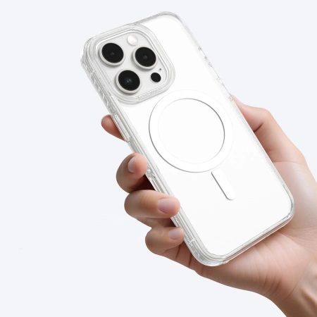 AmazingThing Titan Pro Mag Case with Magnetic Ring for iPhone 16 Pro Max - Transparent