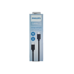 PHILIPS KABEL TYP-C DO TYP-C CZARNY 1,2M  4FT DLC3104C/00