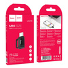 HOCO adapter OTG Typ C (męski) do Lightning (żeński) 3A UA31E czarny