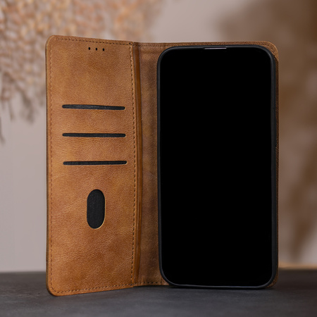 Etui Smart Seam do Xiaomi Redmi Note 14 4G (Global) brązowe (164.84 x 78.15 x 8.16 mm)