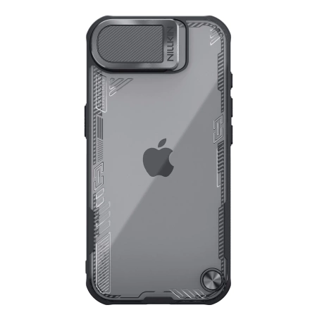 Etui Nillkin Iceblade Prop z osłoną obiektywu i podstawką na iPhone 16e - czarne