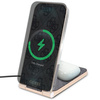 Guess 4G Pattern MagSafe faltbares 2in1 15W induktives Ladegerät – Schwarz