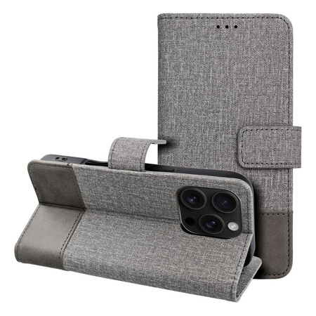 Kabura GOMMA Book do SAMSUNG S25 Edge szary