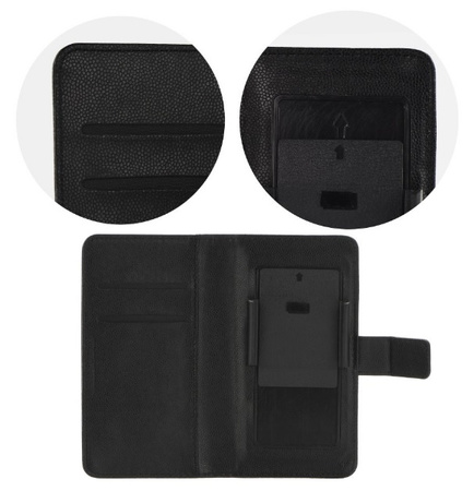 Etui Book Uniwersalne 4,3" - 4,8" czarny/black