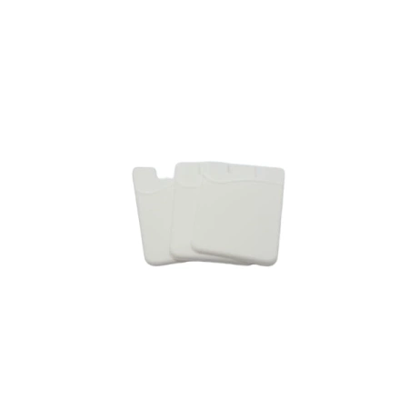 Self-adhesive card case for the back of the phone - white