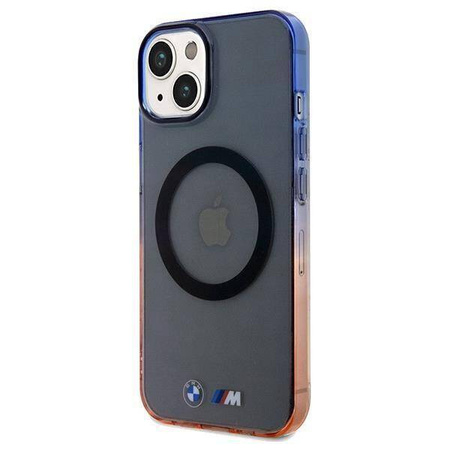 Oryginalne Etui BMW Gradient Bumper MagSafe Hardcase BMHMP15MHTGE do Iphone 14 Plus/ 15 Plus Szary