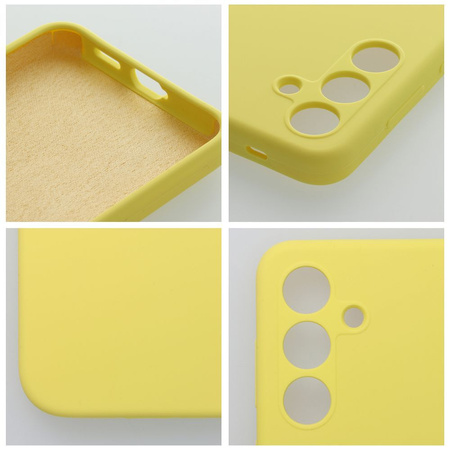 Futerał SILICONE 2mm do SAMSUNG A06 4G żółty