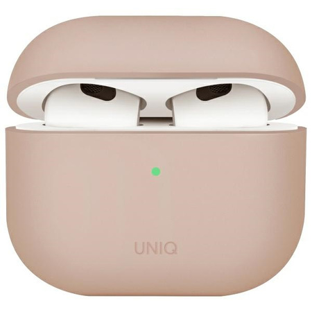 UNIQ etui Lino AirPods 4 Silicone różowy/pink blush