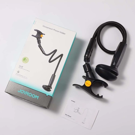 Joyroom JR-ZS389 Halterung mit flexiblem Arm für ein Tischtelefon – Schwarz