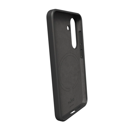 Puro Icon Mag Silicone Case with MagSafe for Samsung Galaxy S25 - Black
