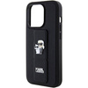 Etui Karl Lagerfeld Gripstand Saffiano Karl&Choupette Pins na iPhone 15 Pro Max - czarne