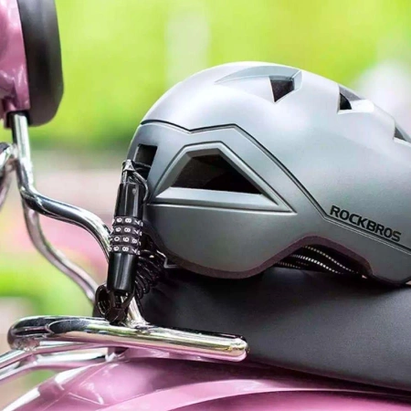 Rockbros T609 Fahrradschloss mit 1,5 m Zahlenkombination – Schwarz