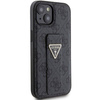 Guess Grip Stand 4G Triangle Strass case for iPhone 15 - black
