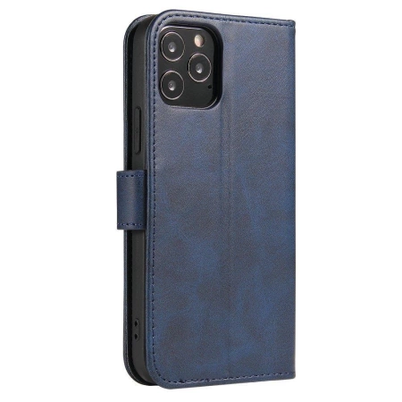 Magnethülle Elegante Hülle Flip Cover für Poco M4 Pro 5G Blau