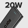 Powerbank SBS TTBB10000FASTPD20K 10000 mAh 20W with Power Delivery - black