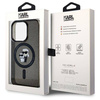 Karl Lagerfeld Karl&amp;Choupette Glitter MagSafe case for iPhone 15 Pro - black