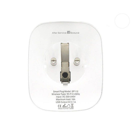 INTELIGENTNE GNIAZDKO WIFI GOSUND SP112 2xUSB WHITE