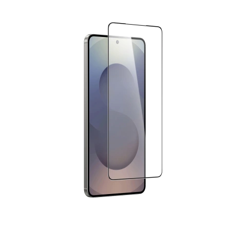 AmazingThing Radix Full Glass Hartglas mit schwarzem Rahmen für Samsung S25 Edge