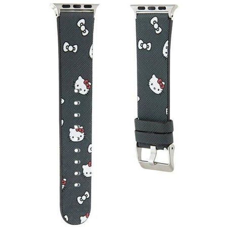Hello Kitty Heads &amp; Bows Pattern Strap for Apple Watch 38/40/41mm - Black