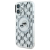 Karl Lagerfeld nakładka do iPhone 16 6,1" KLHMP16SHMCKMHT przezroczysta Hardcase IML Monogram Karl&Choupette Head MagSafe