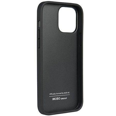 Audi Echtleder iPhone 13 Pro / 13 6,1" schwarz/schwarz Hardcase AU-TPUPCIP13P-Q8/D1-BK