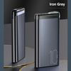 USAMS Powerbank PB55 10000mAh 2xUSBwyświetlacz LED szary/grey 10KCD14801 (US-CD148) aluminium