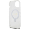 Original Case IPHONE 13 / 14 / 15 Guess Hardcase Ring Stand Script Glitter MagSafe (GUHMP15SHRSGSD) transparent