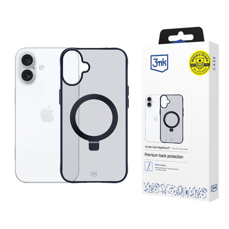 3MK Smoke Case iPhone 16 Magsafe & Stand