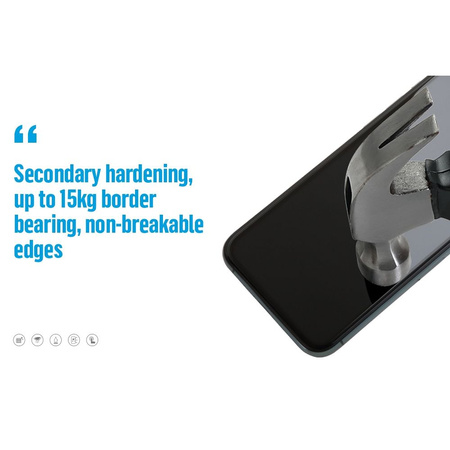 Szkło Hartowane 5D Mr. Monkey Glass - do Samsung Galaxy A36 5G czarny (Strong Lite)