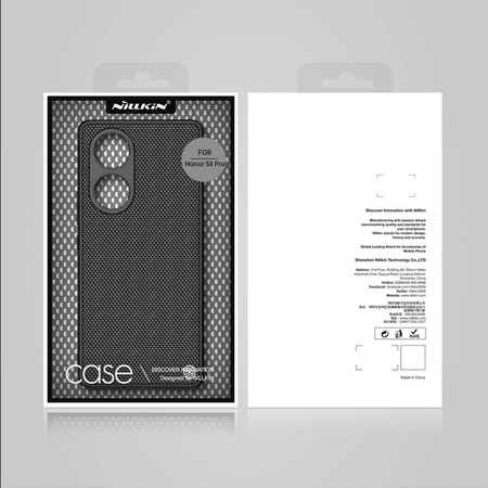 Nillkin Textured Case eine strapazierfähige, verstärkte Hülle mit Gelrahmen und Nylon auf der Rückseite Honor 50 Pro schwarz