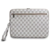 Pokrowiec na laptopa DKNY Sleeve Checkered Pattern Printed Stripes 14" - beżowy