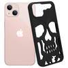 ETUI SKULL IPHONE 14 PRO, MATT BLACK / CZARNY