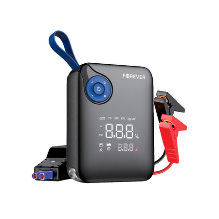 Forever jump starter 4w1 JS-400 26,64Wh czarno-niebieski