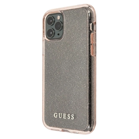 Guess Glitter Case - Etui iPhone 11 Pro (Pink)