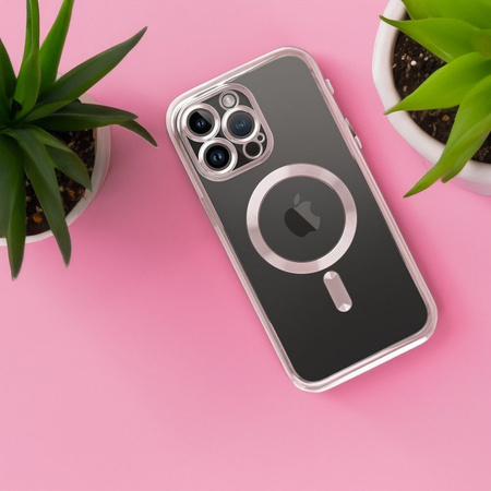 Futerał Electro Mag Cover kompatybilny z MagSafe do IPHONE 11 PRO złoty róż