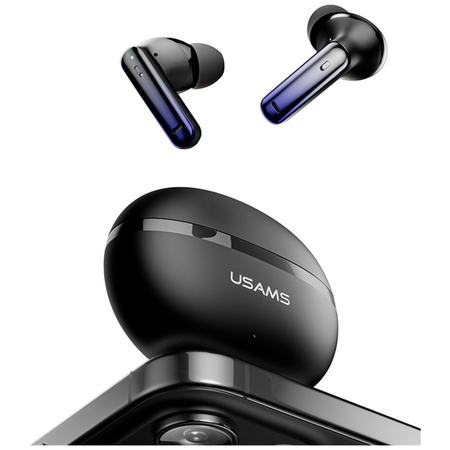 Słuchawki Bluetooth USAMS Echo E02 TWS   ANC+ENC bezprzewodowe czarny