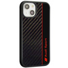 Audi Carbon Fiber Stripe iPhone 14 6,1&quot; schwarz/schwarzes Hardcase AUS-TPUPCIP14-R8/D1-BK